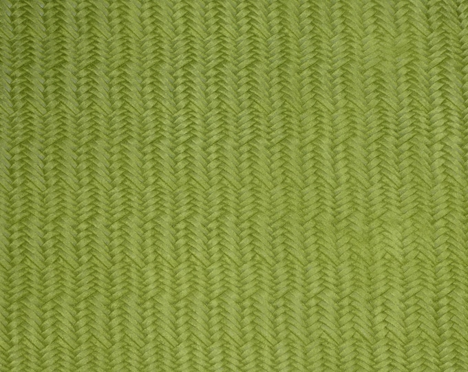 Braided Fishtail 12"x12" LIME GREEN Italian Cowhide Leather 2.5-3 oz / 1-1.2 mm PeggySueAlso E3160-45