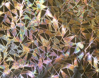 12 "x 12" SPECTRUM SHATTERED Mosaikglas Metallic auf schwarzem Wildleder-Rindleder 3-3,5 oz / 1,2-1,4 mm PeggySueAlso® E2866-01