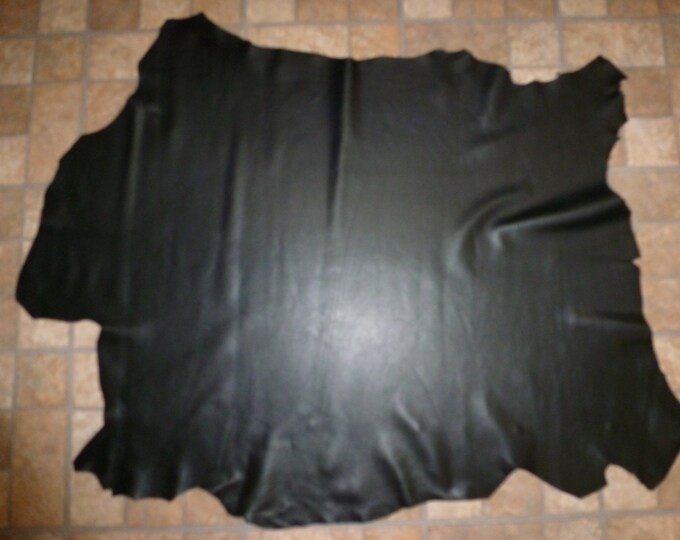 LAMBSKIN various sizes  Silky BLACK , Italian incredibly soft, fine grain, Smooth Leather  2.5 oz/1 mm PeggySueAlso™ E2805-01