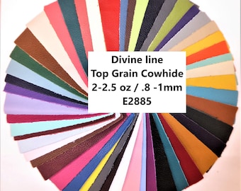DIVINE 10"x24", 12"x20", 12"x24", 14"x17" Choose Your COLOR from our Top Grain Cowhide Leather  2-2.5oz / 0.8-1 mm PeggySueAlso E2885
