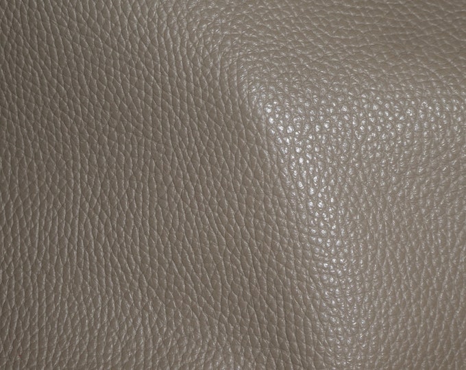 Imperial 8"x10" TAUPE Finished Pebble Grain THICK but soft Italian Cowhide Leather  3.75-4oz/1.5-1.6mm  PeggySueAlso® E3205-19