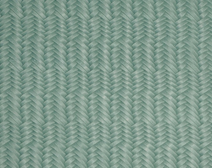 Leather 2 pieces 4"x6" Braided ITALIAN Fishtail SEA FOAM Green Cowhide 3 oz / 1.2 mm PeggySueAlso™ E3160-35