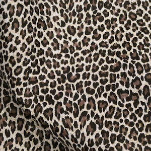 Leather 5&quot;x11&quot; BABY Chocolate Brown Cheetah / Leopard on Banana Print Cowhide 3 oz/ 1.2 mm PeggySueAlso® E2545-01