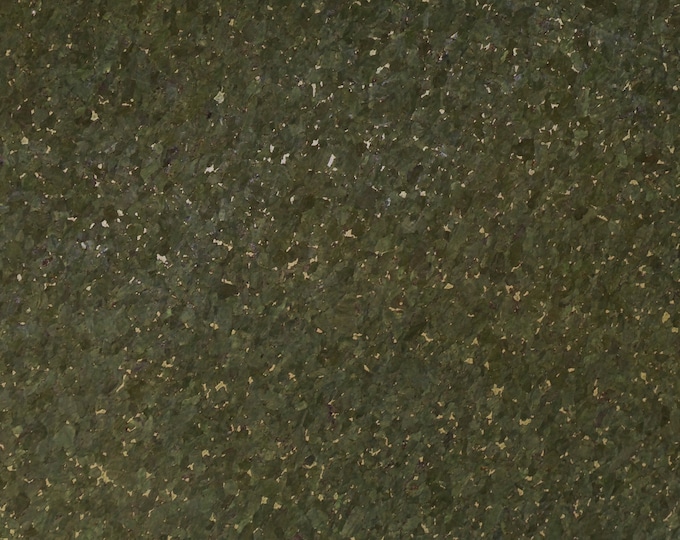 Cork 3-4-5 or 6 sq ft Dark OLIVE / FOREST Green CORK applied to Leather Cowhide for body & strength Thick 5.5oz/2.2mm E5610-356