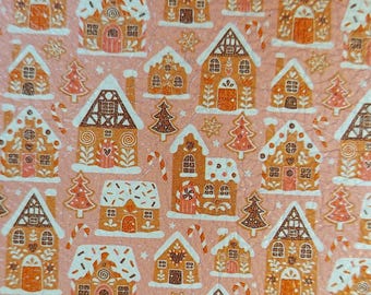 LIMITED 12x12 Gingerbread House on Gray Suede 2.75-3 oz/1.1-1.2 mm PeggySueAlso® E1382-52