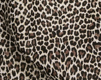 Leather 12"x12" BABY Chocolate Brown Cheetah / Leopard on Banana Print Cowhide 3 oz/ 1.2 mm PeggySueAlso® E2545-01 hides available