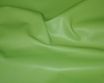 Divine 8"x10" LIME GREEN Top Grain Cowhide Leather 2-2.5 oz/.8-1 mm PeggySueAlso® E2885-03  Hides Available Devine