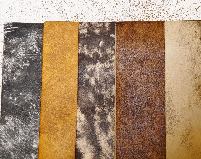 Artisan 3-4-5 or 6 sq ft Tie Dye collection Choic of color Cowhide Leather 3-3.5oz/1.2-1.4 mm PeggySueAlso® E2920 hides available