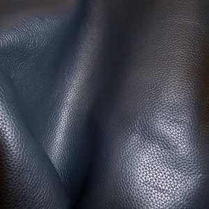 Biker 20&quot;x20&quot; NAVY BLUE Top Grain Soft Cowhide Leather 3-3.5 oz / 1.2-1.4mm PeggySueAlso E2879-05 Hides Available