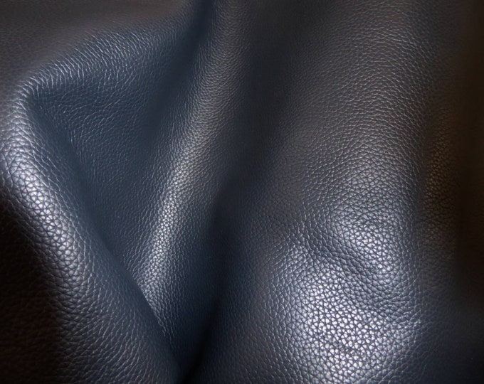 Biker 20"x20" NAVY BLUE Top Grain Soft Cowhide Leather 3-3.5 oz / 1.2-1.4mm PeggySueAlso E2879-05 Hides Available