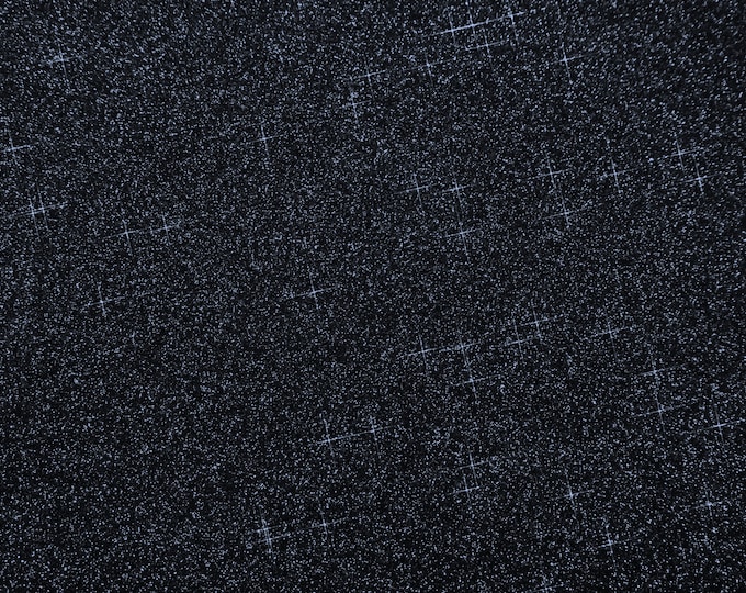 Fine Glitter 3-4-5 or 6 sq ft  (not chunky) DARK NAVY applied to Black Leather THiCK 5oz/ 2 mm PeggySueAlso® E4355-18