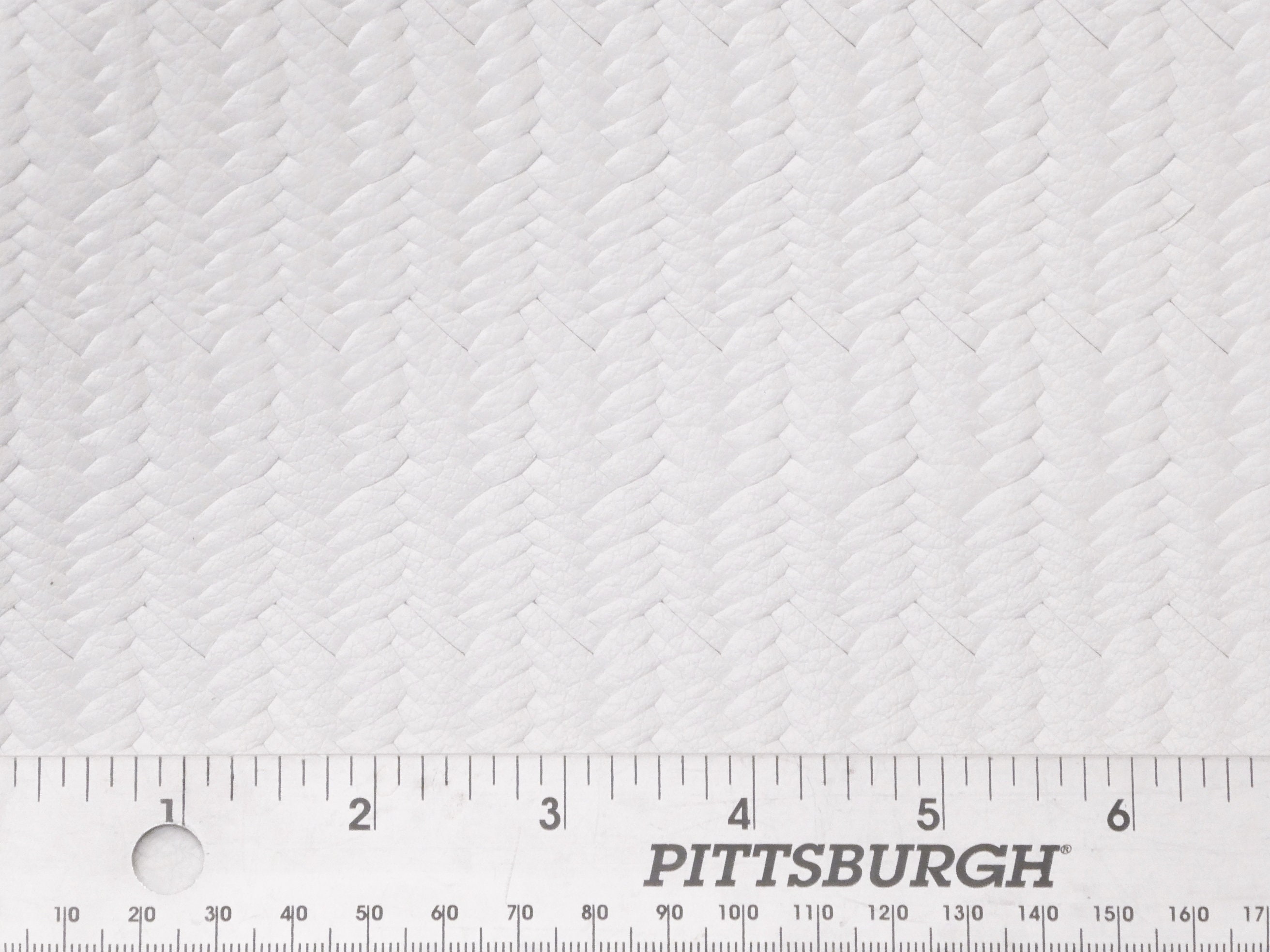 Braided Fishtail 345 or 6 sq ft WHITE Grain USA Cowhide Leather 33.5