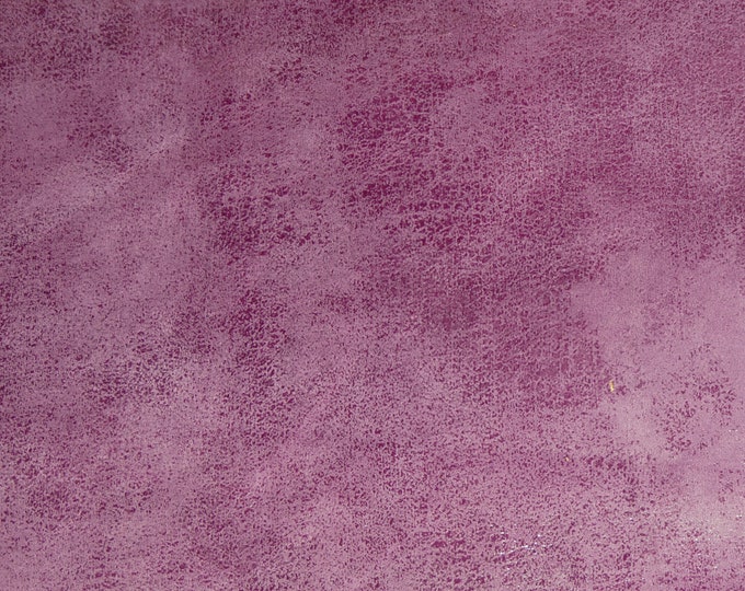 Glazed Nubuck 3-4-5 or 6 sq ft MULBERRY PLUM PURPLE (Read Desc.) very soft, Perfect fringe Leather 2.5-2.75oz/1-1.1mm PeggySueAlso E2943-09