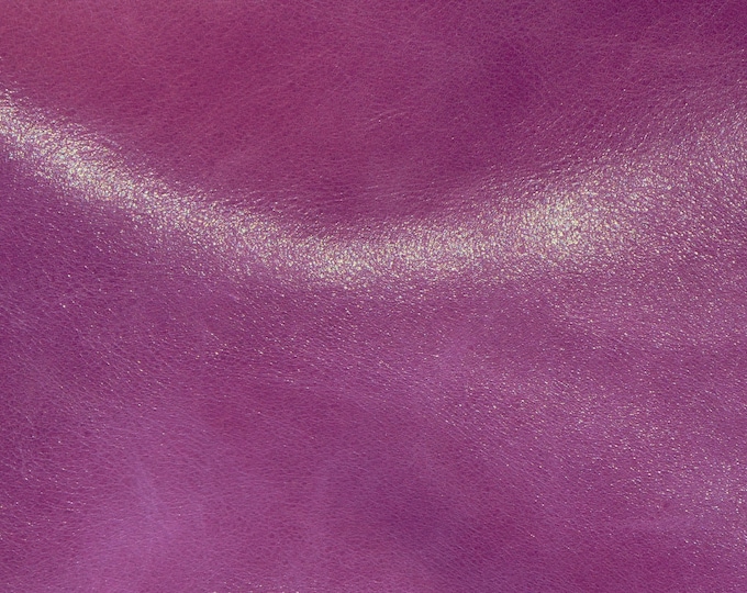 Fine Riviera 8"x10" Pull up effect MAGENTA with a slight sheen Cowhide a softer, richer Riviera PeggySueAlso™ 3 oz /1.2 mm E2933-08