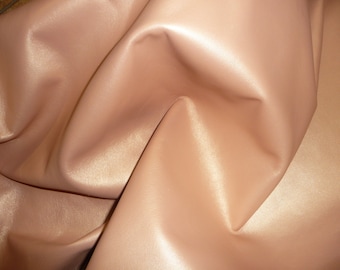 Lambskin 8"x10" ROSE GOLD Italian Lightly Pearlized Satiny Leather 2.25-2.5 oz/0.9-1 mm PeggySueAlso E5100-01