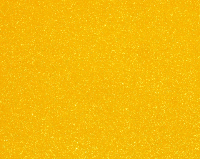 Fine GLITTER 12"x12" LIGHT MUSTARD glitter Fabric applied to Leather 5-5.5oz/ 2-2.2 mm PeggySueAlso® E4355-58