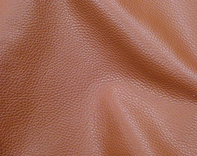 Imperial 8"x10" CHESTNUT BROWN Finished Pebble Grain thick but soft Italian Cowhide 3.75-4oz/1.5-1.6mm PeggySueAlso E3205-12