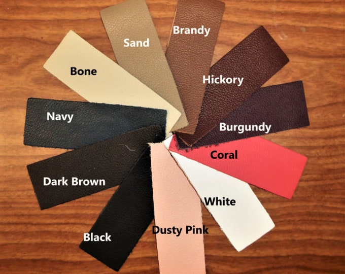 BIKER Collection 12"x12" Soft Top grain Cowhide Your choice of color 3-3.5 oz / 1.2-1.4mm PeggySueAlso®  E2979