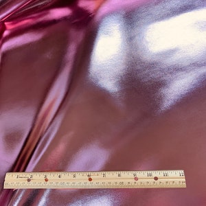 Metallic Leather 12x12 smooth Metallic Rosy LIGHT PINK Foil Cowhide 3oz /1.2 mm PeggySueAlso® E2845-09 image 1