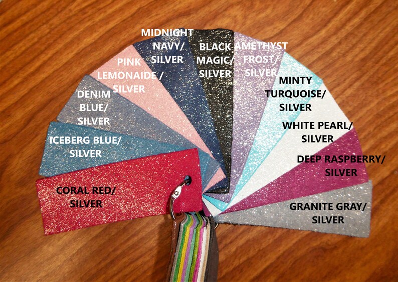Dazzle 12"x12" Dazzle Silver on STORMY TAUPE Suede Cowhide Leather 2.5 oz / 1 mm PeggySueAlso E8300-14 hides available image 2