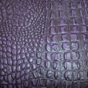 Alligator 8 &quot;x 10&quot; LILA Krokodil Präge Rindsleder 1,2-1,4 mm # 19 PeggySueAlso E2860-07 Felle verfügbar