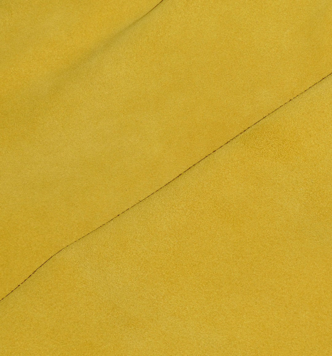 Suede 12x12 Dark SAFFRON YELLOW Cowhide Leather Etsy
