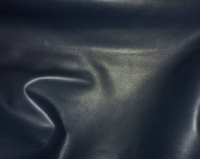 Duchess 12"x12" NAVY Blue (a thinner KING) Cowhide Leather 2.25-2.75 oz / 0.9-1.1 mm PeggySueAlso E2080-06  hides available