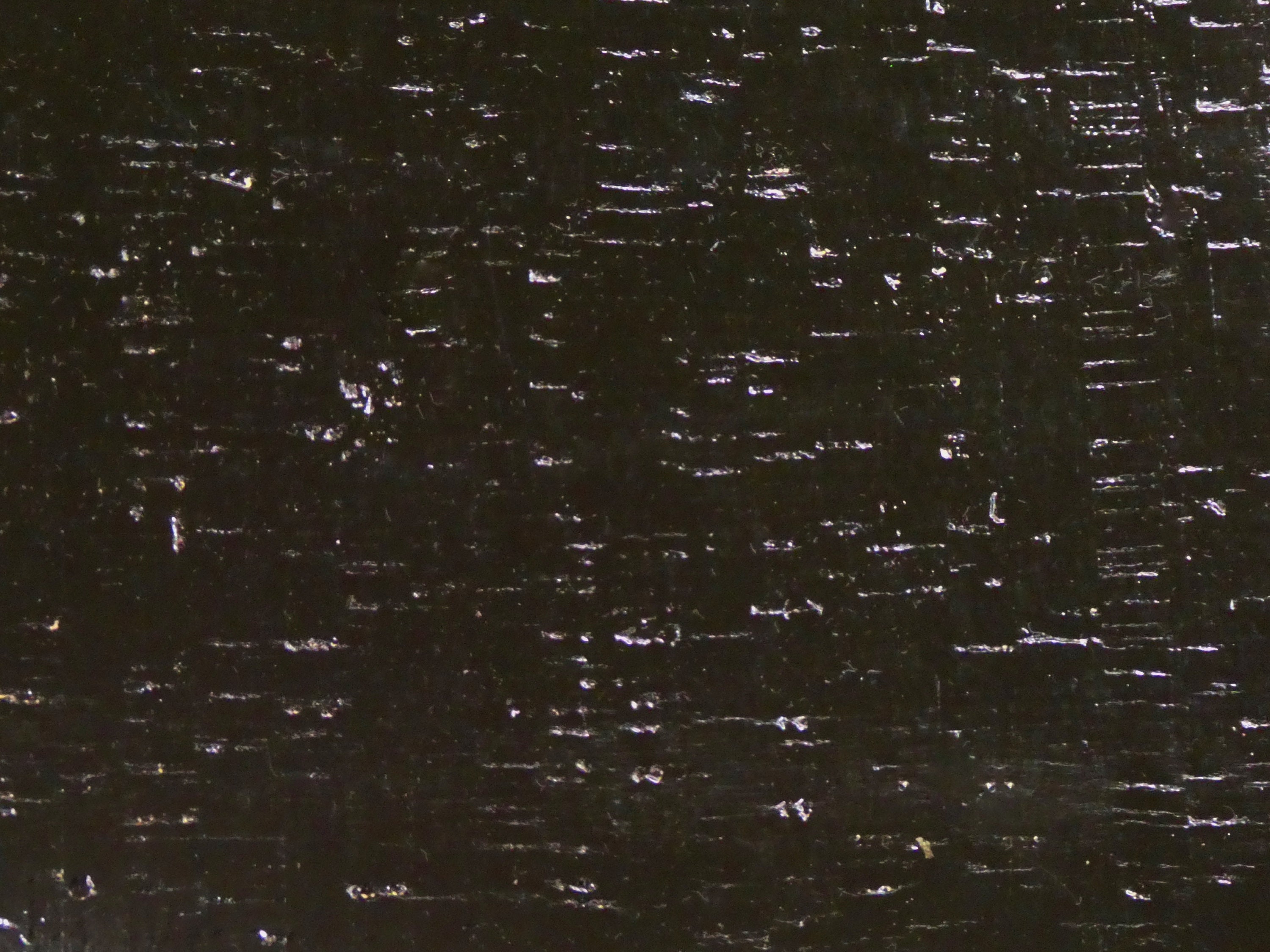 Metallic Cork 345 or 6 sq ft BLACK Metallic Cork applied to Black