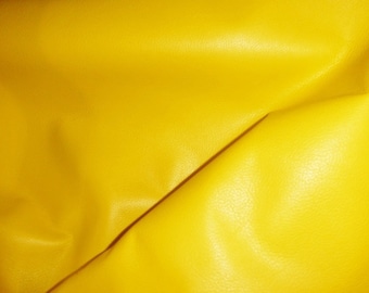 Divine 8"x10" CANARY Yellow top grain Cowhide Leather  2-2.5 oz / 0.8-1 mm PeggySueAlso E2885-32  Hides Available