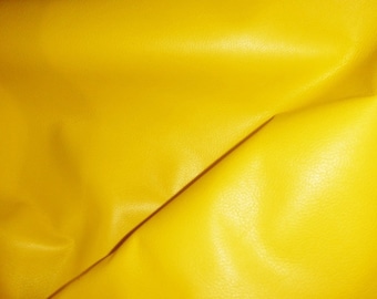 Divine 8"x10" CANARY Yellow top grain Cowhide Leather  2-2.5 oz / 0.8-1 mm PeggySueAlso E2885-32  Hides Available Devine