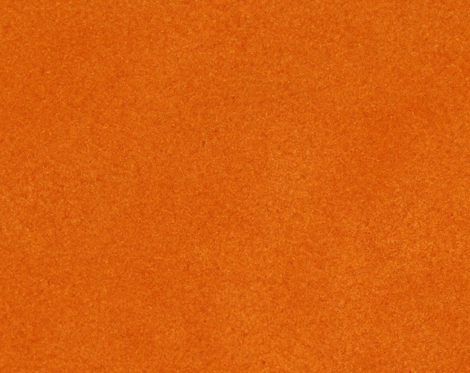 Suede 3-4-5 or 6 sq ft PUMPKIN ORANGE Cowhide Leather 3-4oz / 1.2-1.6mm PeggySueAlso hides too