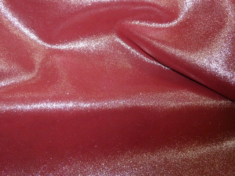 Metallic Leather 12x12 Dazzle CRIMSON Red FROST Silver Cowhide 2.5 oz 1 mm PeggySueAlso\u2122 E8300-12 hides too