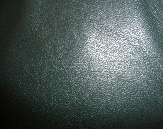 Leather 12"x12" DIVINE Forest Green Top Grain Cowhide 2-2.5 oz/.8-1 mm PeggySueAlso™ E2885-19 Full hides available
