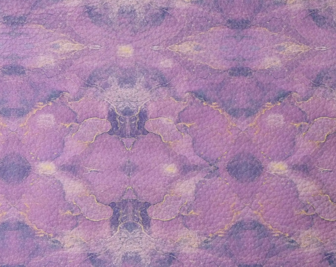 Leather 3-4-5 or 6 sq ft Marbled ONYX in LILAC 3.75 oz /1.5 mm PeggySueAlso® E4605-05 hides available