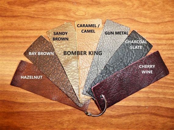 Brown Scrap Leather Pieces Genuine Natural Top Grain 3-3.5oz. (1.2