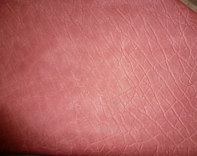Elephant various sizes BUBBLE GUM Pink Distressed Embossed Cowhide Leather 2.5-3oz/1-1.2 mm #103 #166 PeggySueAlso E2899-11 CL0SEOUT