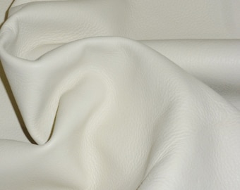 King 12"x12" Cream Bone Soft Premium Soft Full Grain Cowhide Leather 2.75-3.25oz / 1.1-1.3mm PeggySueAlso® E2881-06