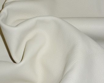 King 12"x12" Cream BONE Soft Full Grain Cowhide Leather 3-3.5oz/1.2-1.4 mm PeggySueAlso E2881-06 hides available