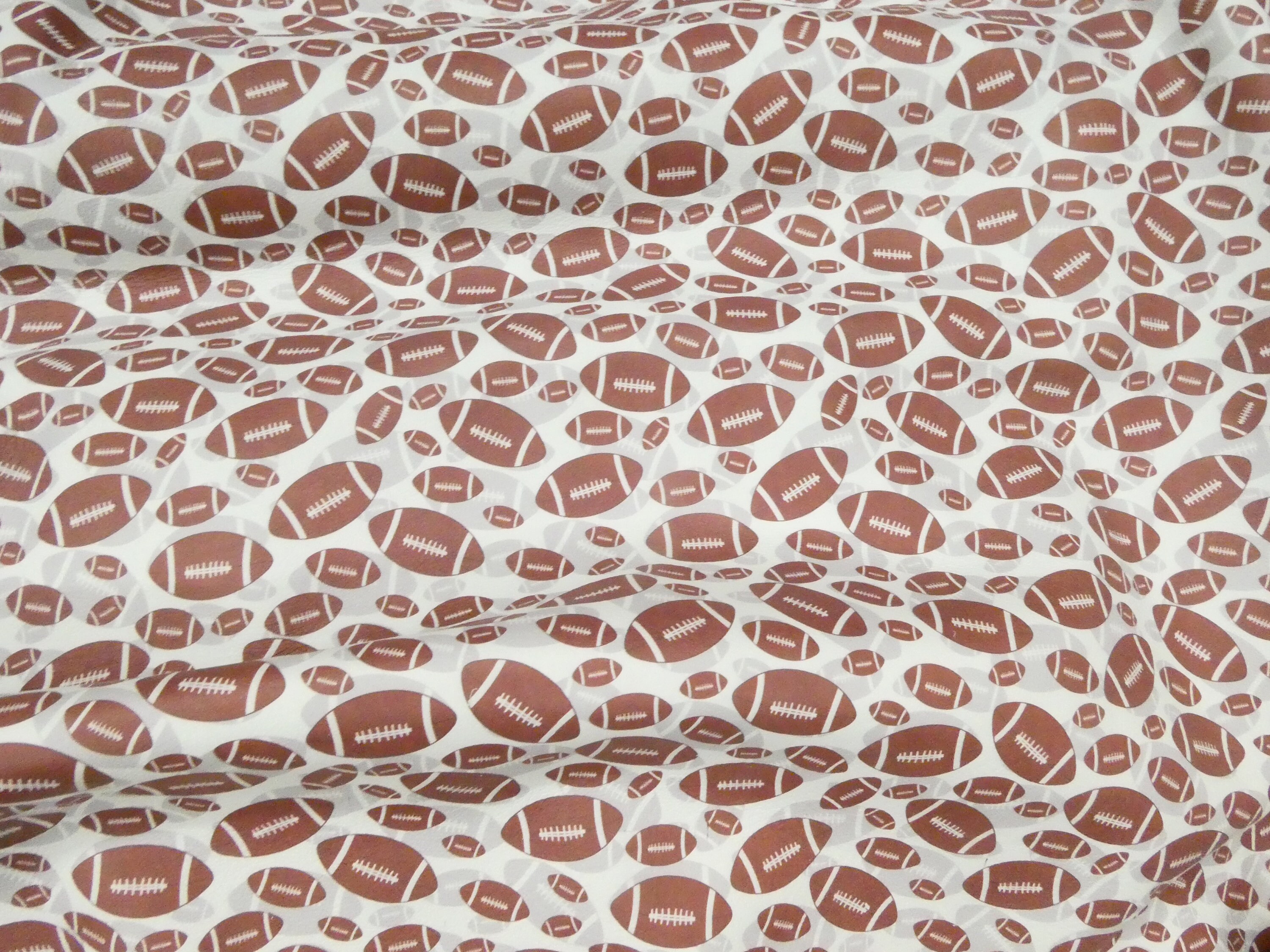 Leather various sizes Small FOOTBALLS on off White cowhide 2.53 oz / 1