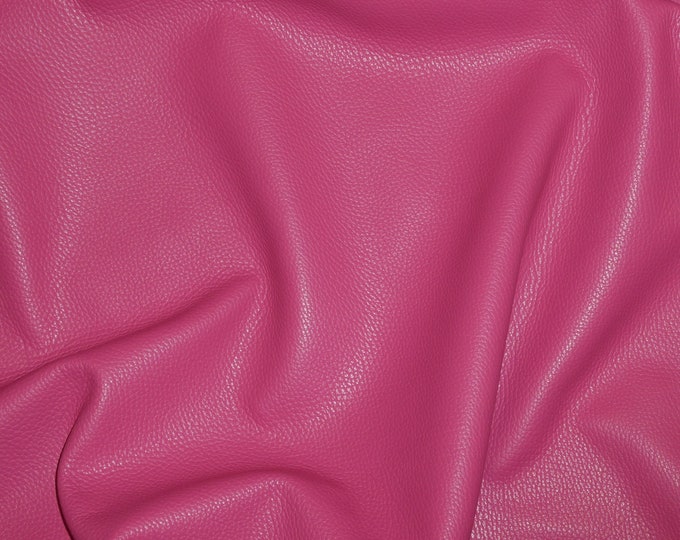 Imperial 3, 4 or 5 sq ft FUCHSIA Hot PINK Finished Pebble Grain Italian Thick Cowhide Leather 3.5-4 oz/1.4-1.6 mm PeggySueAlso® E3205-01