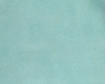 Suede 12"x12" ROBIN EGG / Aqua SUEDE Cowhide Leather 3.5-3.75 oz / 1.2-1.3 mm PeggySueAlso E2825-23