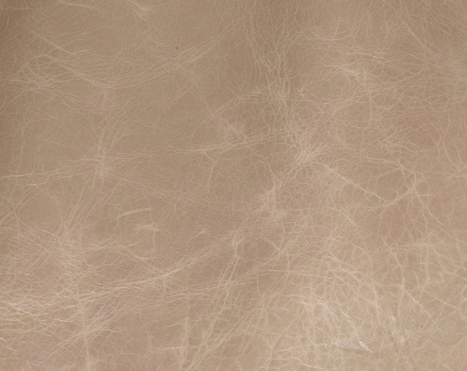 Leather 12"x12" RIVIERA Pull Up effect TAN Aniline Dyed Cowhide 2.5-3 oz /1-1.2 mm PeggySueAlso®  E2932-06