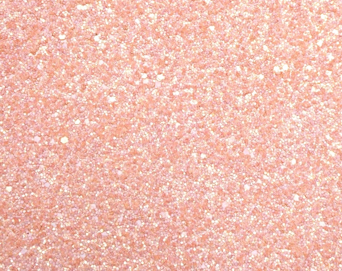 CHUNKY GLiTTER 5"x11" DUSTY Pink Glitter applied to Leather Thick 5-5.5oz/2-2.2mm PeggySueAlso® E4355-14