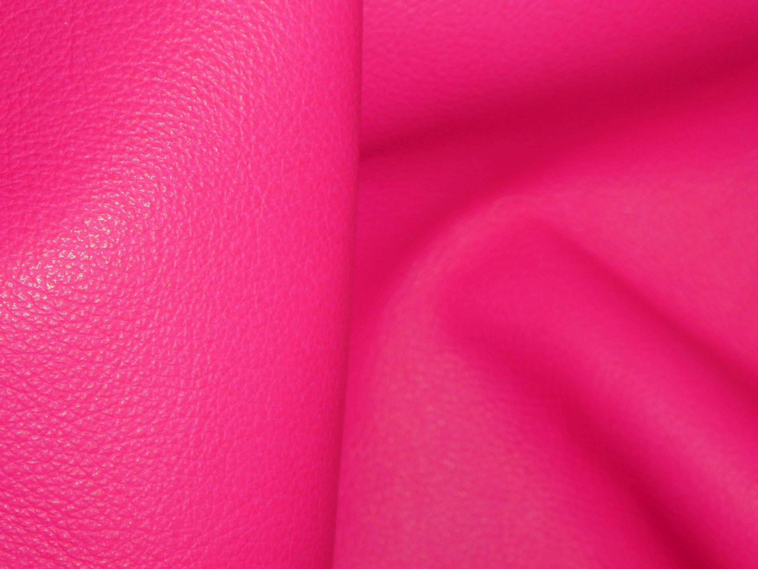 NEW Thinner NEON 8x10 Neon HOT PiNK soft Pebbled Cowhide Leather shows