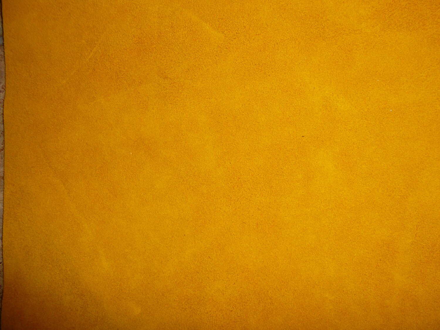 Suede Leather 8x10 DARK MUSTARD Gold Cowhide THICK 4-4.5 oz / 1.6-1.8