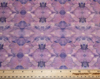 Cork 3-4-5 or 6 sq ft ONYX MARBLED LILAC Purple on cork Cork applied to leather Thick 5.5oz/2.2mm PeggySueAlso® E5610-390 hides available