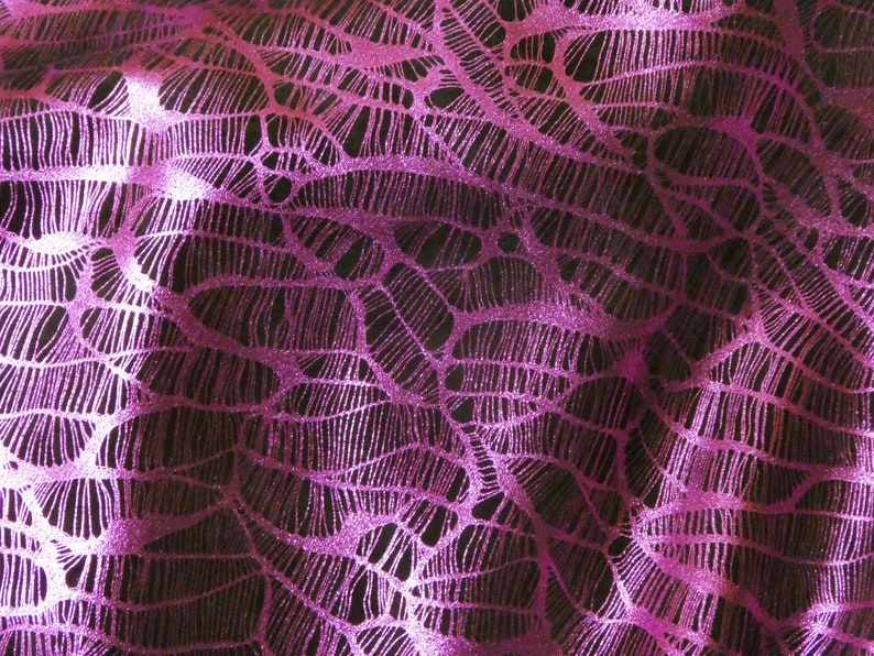 Metallic Leather 8x10 Complex Spider Web FUCHSIA Black Soft Cowhide Leather 3.25-3.5oz 1.3-1.4mm PeggySueAlso\u2122 E3113-07