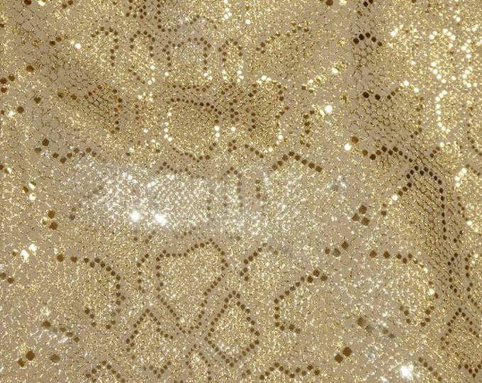 Elegant Mystic 3-4-5-6 sqft GOLD Metallic Leather on WHEAT (new color backing) Suede Cowhide 3-3.5oz /1.2-1.4 mm PeggySueAlso E2869-02