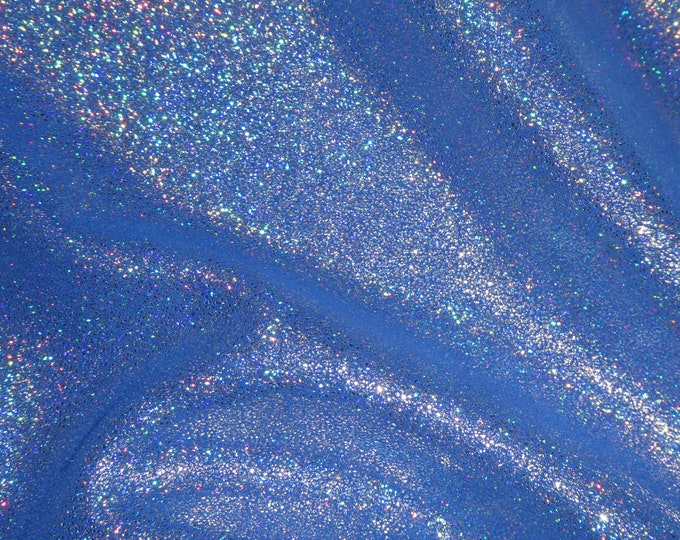 Sparkle 5"x11" Iridescent Halo on ROYAL Blue SUEDE Cowhide Leather 3-3.25 oz / 1.2-1.3 mm PeggySueAlso® E7500-29