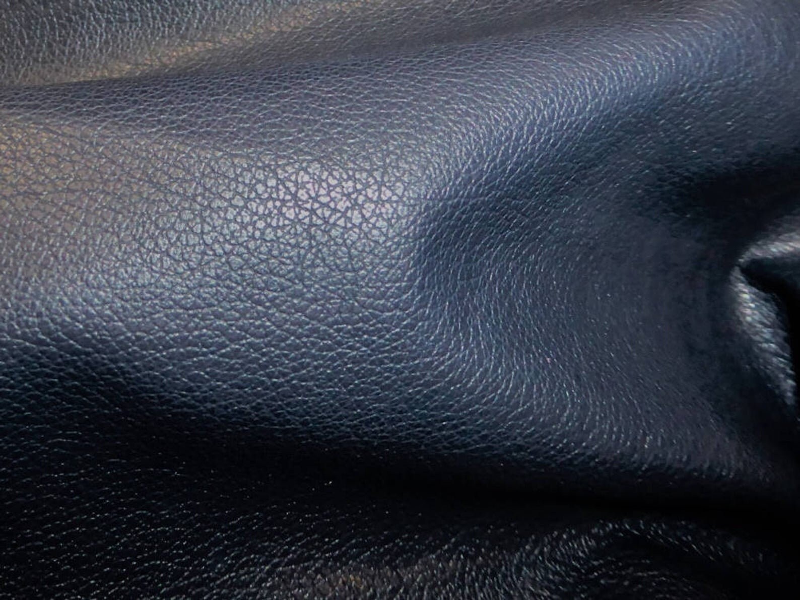 Divine 8x10 DARK NAVY Blue Top Grain Soft Cowhide Leather 2.5 oz / 1mm PeggySueAlso E288504